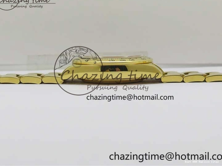 AAA Replica Watches and Daytona Noob YG Bracelet BestValue 904L SA Black Crystal Case Dial YG Best 1:1 2630 116508 Edition 0109